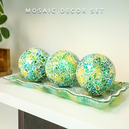 Decorative Glass Bowl Balls (4 Count)