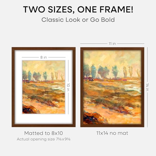 11x14 Brown Oak Picture Frame (4 Count)