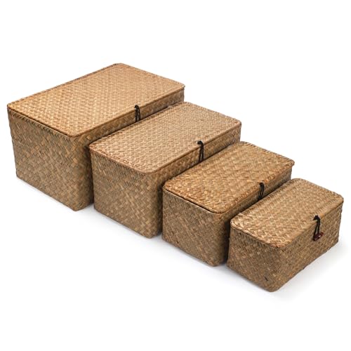 Wicker Basket with Lid (10.22 Count)