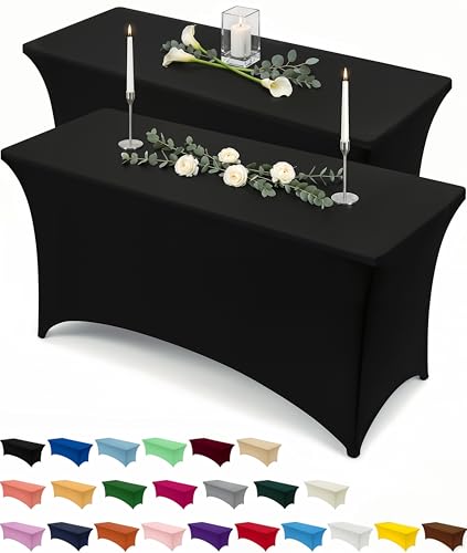 Spandex Table Cloth 2 Pack [5FT (2 Count)