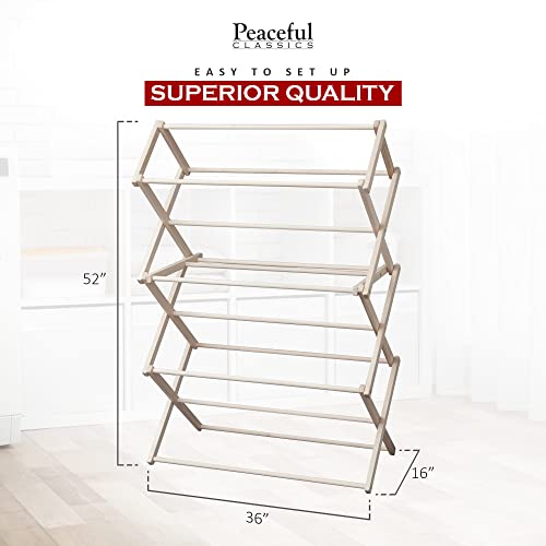 Wooden Folding Laundry Rack