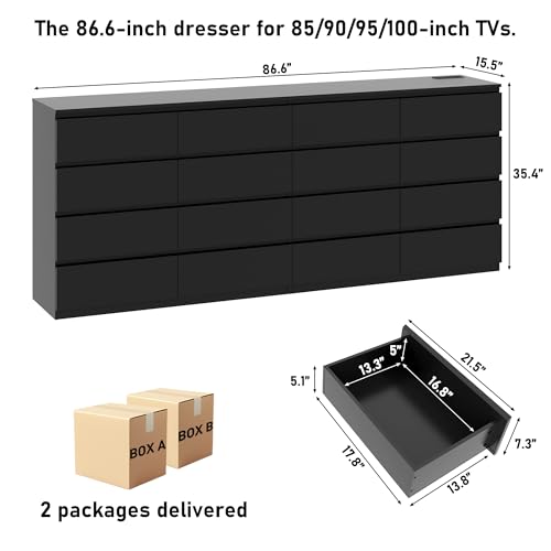 Black Malm Dresser for Bedroom