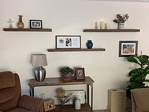 54 Inch Wooden Floating Shelves for Wall