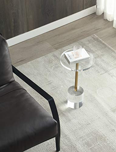 12" Clear Acrylic End Table