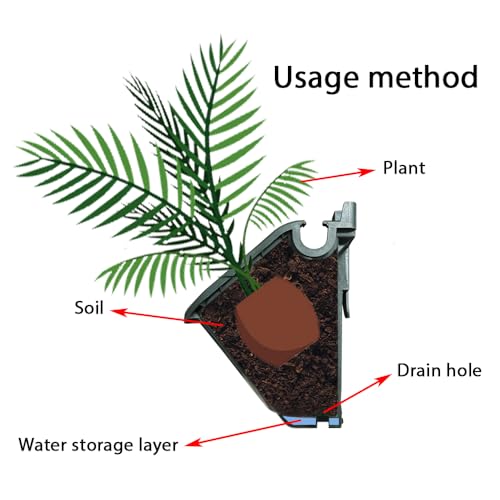 Self Watering Wall Mounted Planter Set