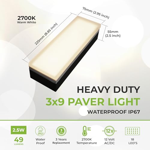 Paver Light 3x9 Inch