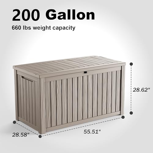 200 Gallon Outdoor Deck Box