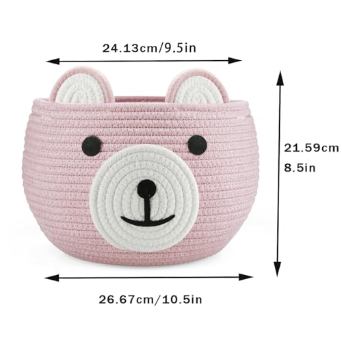 2 Pack Cotton Rope Baby Basket