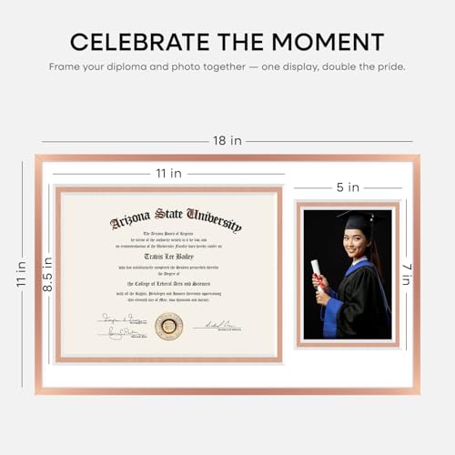 11x18 Rose Diploma Frame (3 Count)
