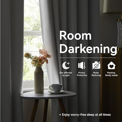 White Room Darkening Curtains 108 Inches Long