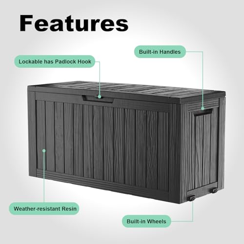 75 Gallon Resin Deck Box