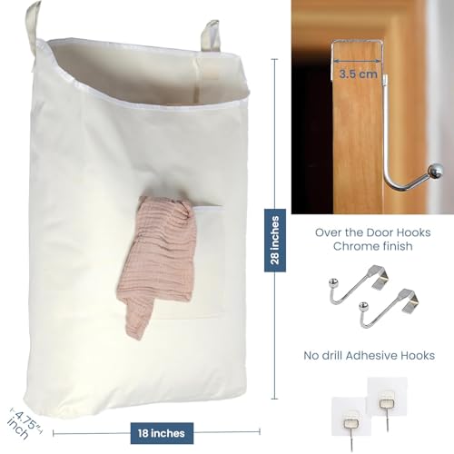 TFLC Over the Door Hanging Laundry hamper bag