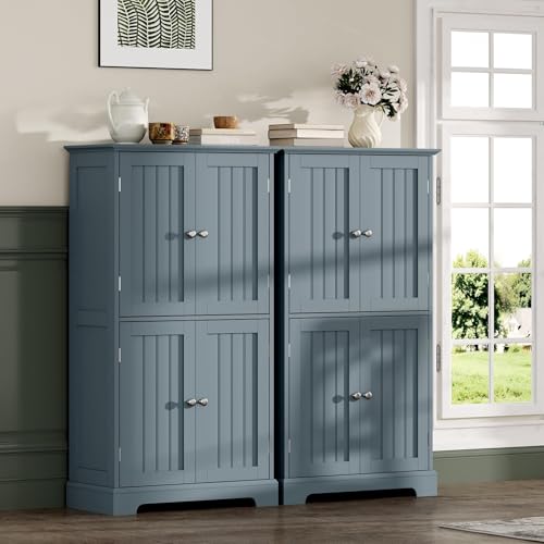 Bathroom Floor Cabinet with Adjustable Shelves