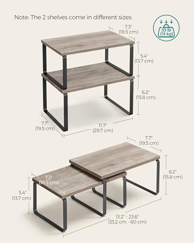 Cabinet Organizer Shelf (4 Count)