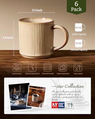 Coffee Mug Set of 6 (72 Count)