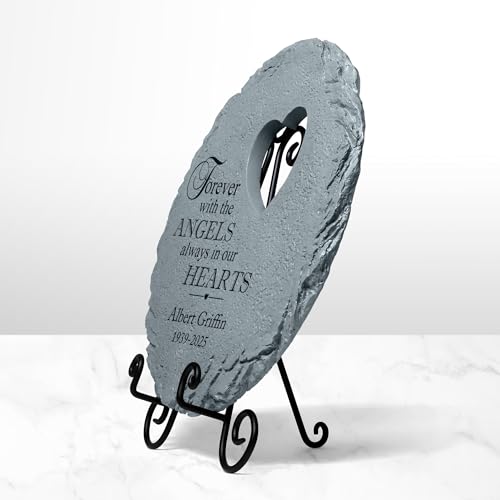 Personalized Always in Our Hearts Memorial Garden Stone