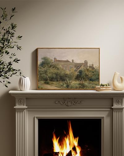 Framed Canvas Wall Art Vintage Decor