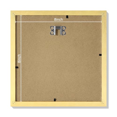 8x8 Picture Frames Set of 9 for Wall or Tabletop Display (9 Count)