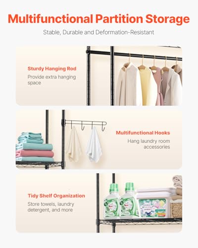 Over Washer and Dryer Storage Shelves 6