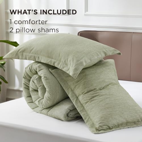 Tea Green Queen Comforter Set