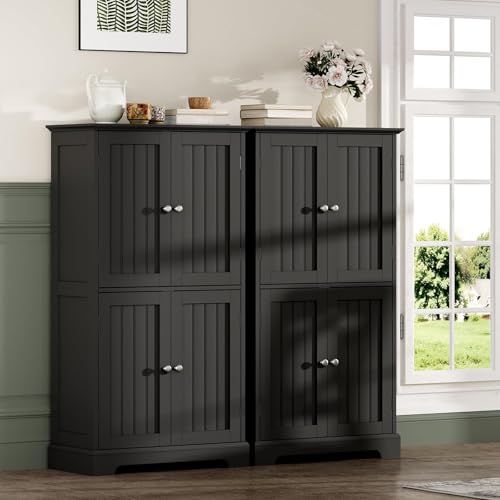 Bathroom Floor Cabinet with Adjustable Shelves