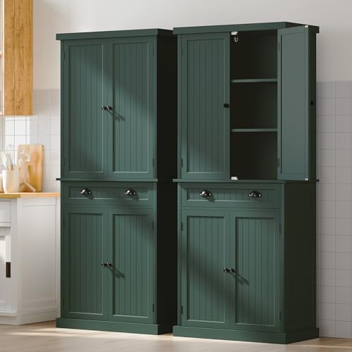 72" Tall Freestanding Pantry & Kitchen Storage Cabinet