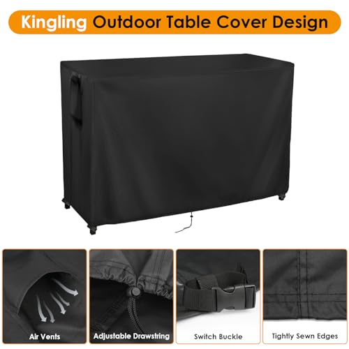 Outdoor Table Cover for Bar Height Table 73''L x 32''W x 43''H