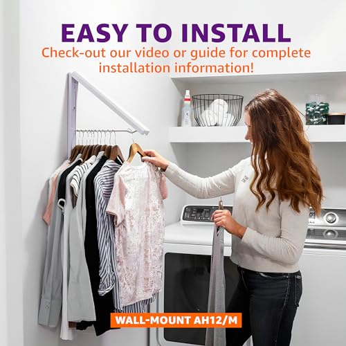 ABS Wall Mounted Clothes Drying Rack (2 Count)