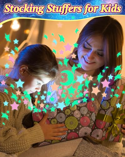 201 Pcs Glow in The Dark Stars Stickers for Ceiling (201 Count)