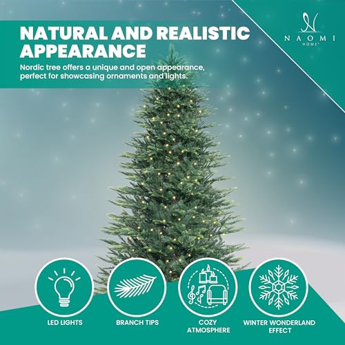 Lujan 9ft Prelit Aritificial Christmas Tree with 2106 Branch Tips