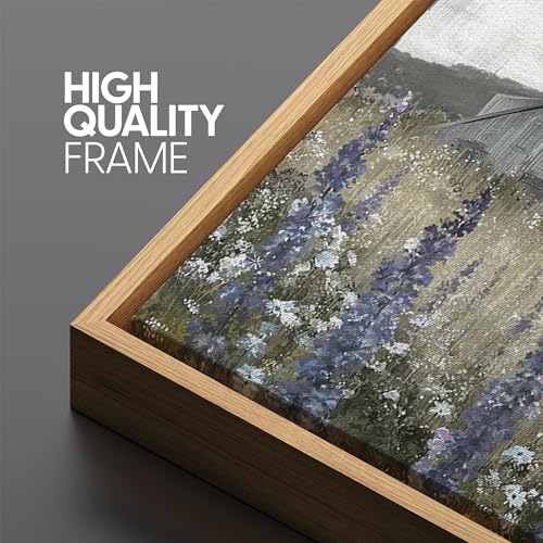 Extra Large Framed Canvas Print Wall Art Rustic Farmhouse Landscape Barn