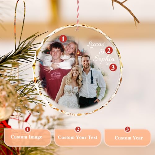 Personalized Christmas Ornament with 2 Photos