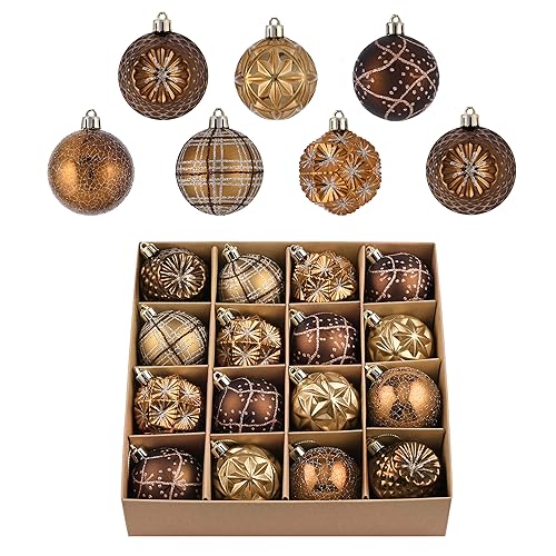 16ct Christmas Tree Decorations Ball Ornaments 2 Inches (16 Count)