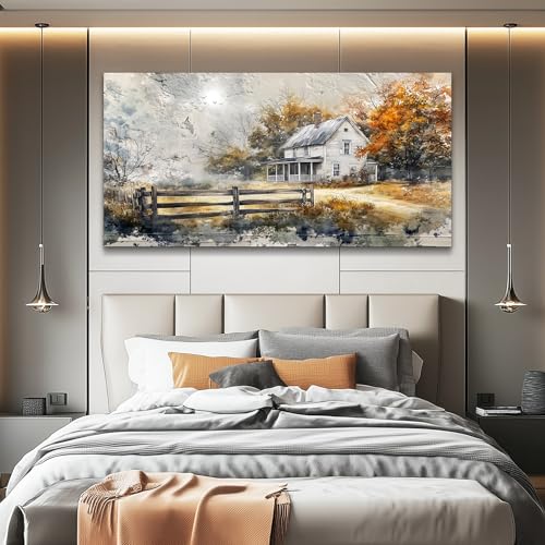 Canvas Wall Art For Living Room Bedroom Wall Decor Home Office Dining Room Abstract Ink Landscape Painting Painting Room Hallway Prints Retro style Artwork Picture Wall Decoration 20x40 In