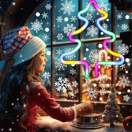 Christmas Tree Neon Light Signs for Bedroom Bedside Dorm Wall Decor