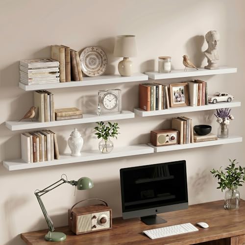 40 Inch Floating Shelves Wall Mounted for Display (2 Count)