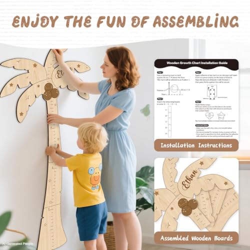 Personalized Name Kids Height Wall Chart