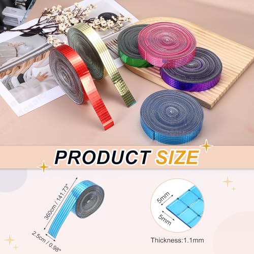 5x5mm Self Adhesive Mirrors Mosaic Tiles (3600 Count)