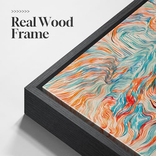 Extra Large Framed Colorful Abstract Wall Art Decor for Living Room
