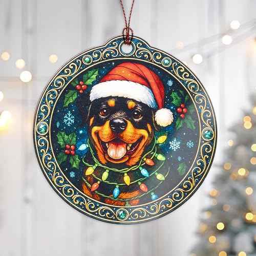 Rottweiler Christmas Ornament