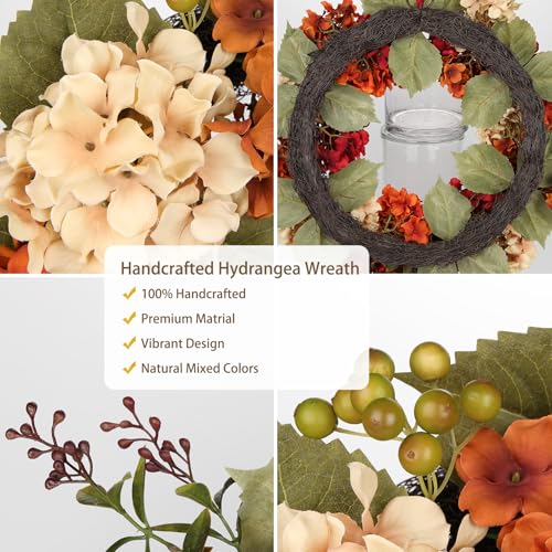 Autumn Hydrangea Wreath