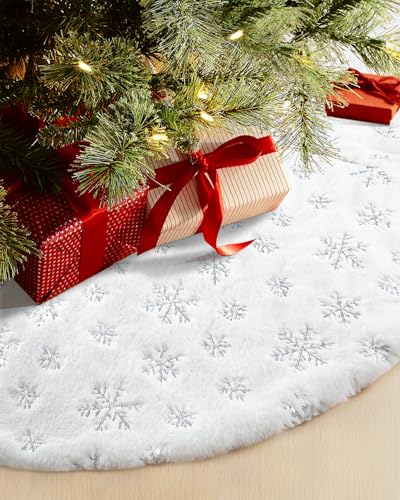 72 Inches Faux Fur Christmas Tree Skirt