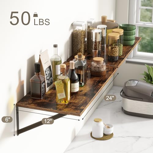 Deep Floating Shelves