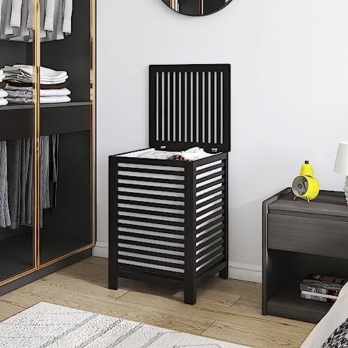 Double Laundry Hamper with Lid