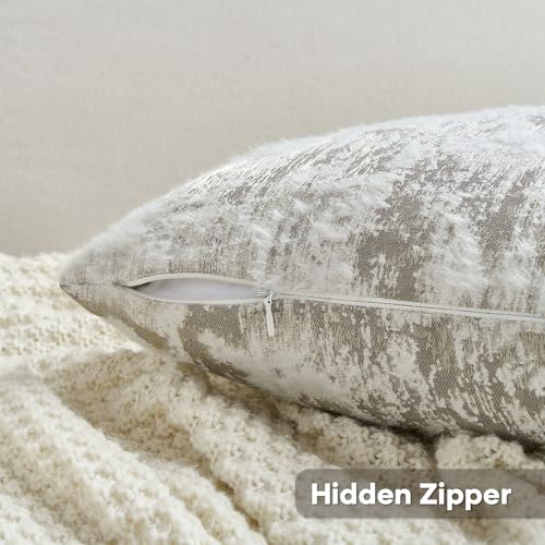 Pack of 2 Faux Cashmere Throw Pillow Covers 20x20 Inch (2 Count)