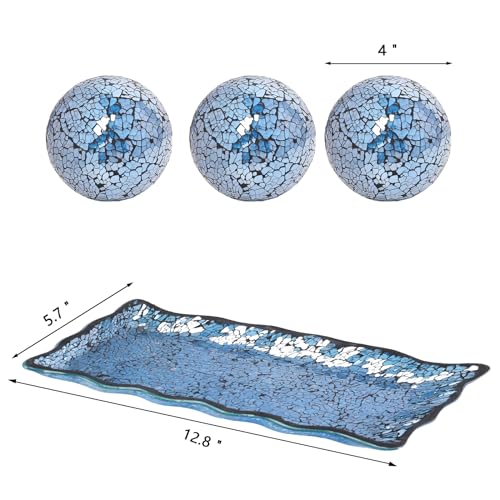 Decorative Glass Bowl Balls (4 Count)