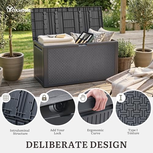 95 Gallon Large Outdoor Deck Box