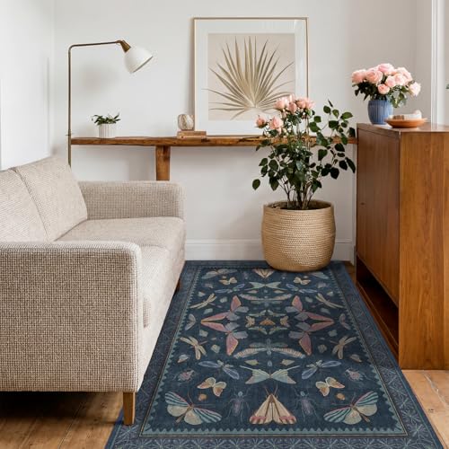 Blue Rugs for Bedroom (24 Sq Ft)