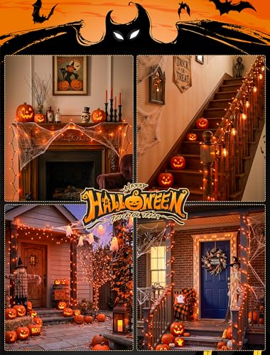 Orange Halloween Lights (13 Foot)