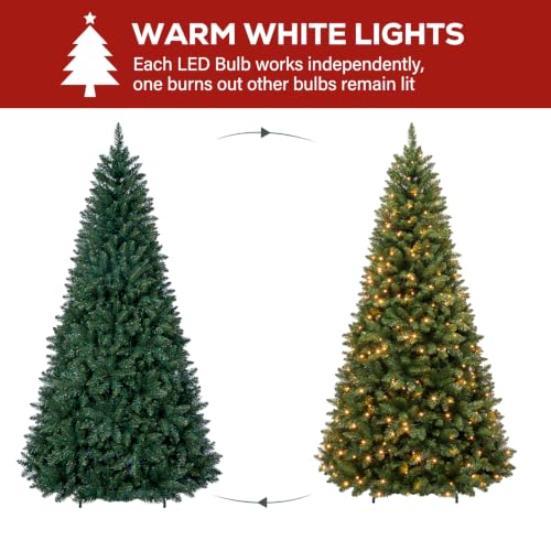7 ft Prelit Artificial Christmas Tree with 300 Warm White LEDs